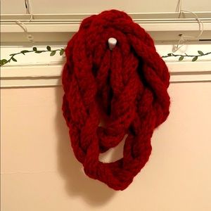 Orange Braided Scarf